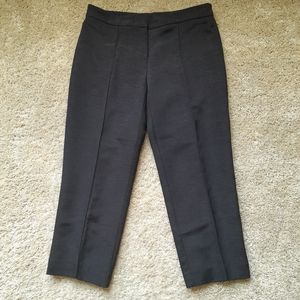 Trina Turk linen silk blend pleated crop pants women's 4